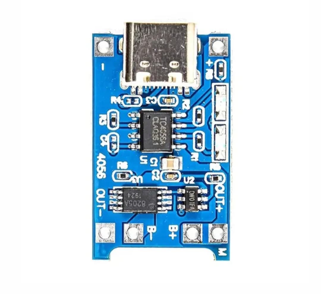 ماژول شارژر باتری لیتیوم تکسل TP4056 مدار محافظ و کانکتور Type C